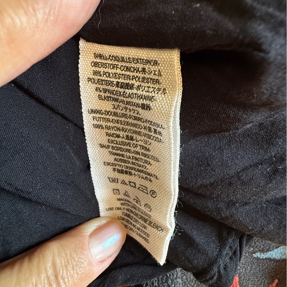 Free People Flutter By Pleated Floral Sleeveless Dress Black & Pink Size S #1616 - Picture 6 of 7